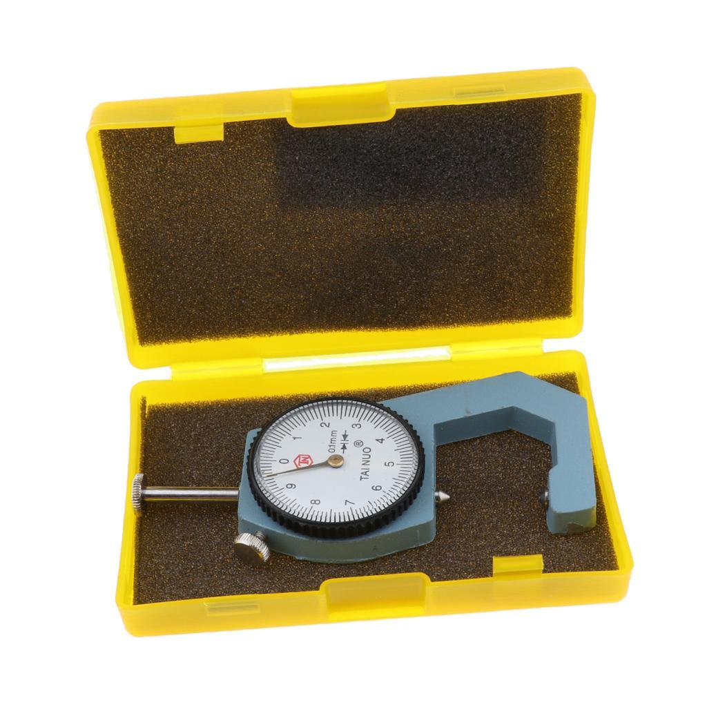 Premium Dial Thickness Gauge Gage Meter Measuring Tool - Pointed Head - 0-20MM 0.1mm