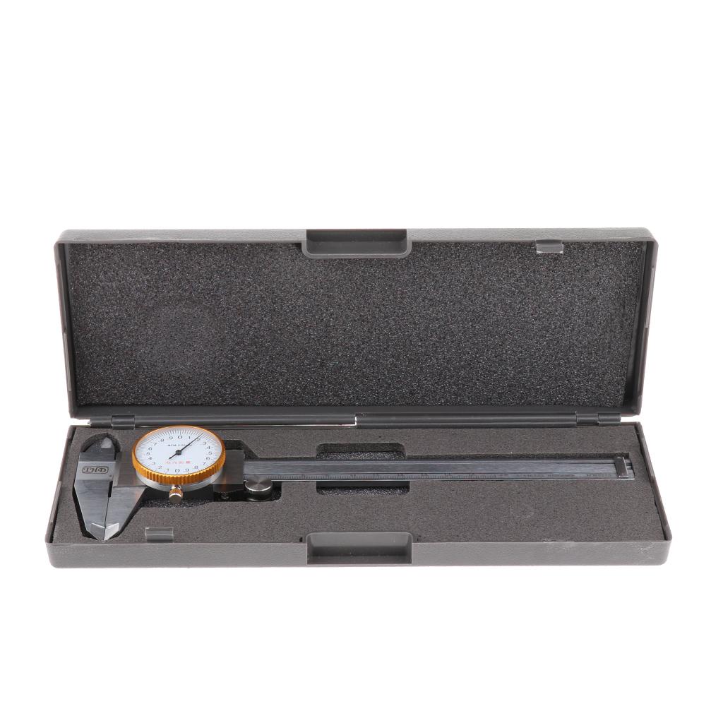 6 Inch 150mm X 0.02mm Stainless Dial Indicator Caliper Scale Ruler Mm Metric