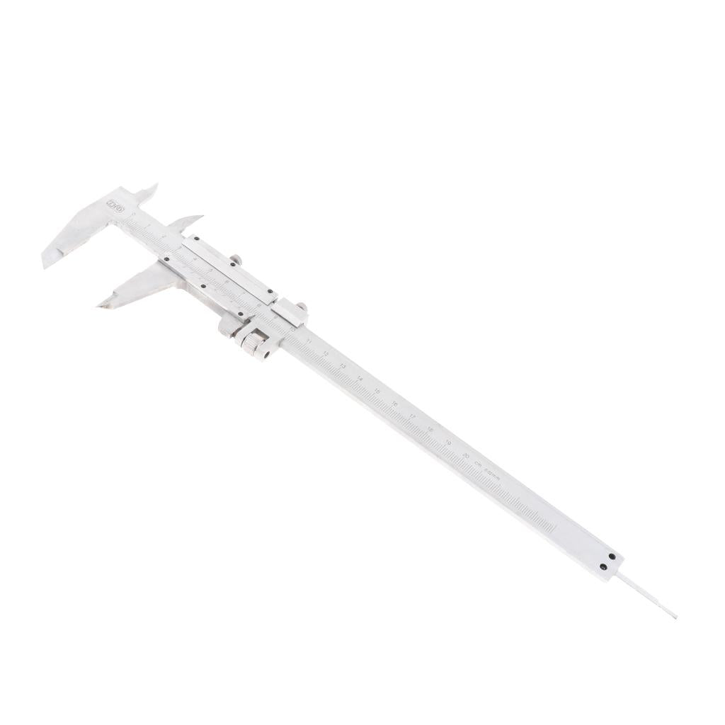 9 Inch 200mm X 0.02mm Stainless Manual Vernier Caliper Scale Ruler Mm Metric