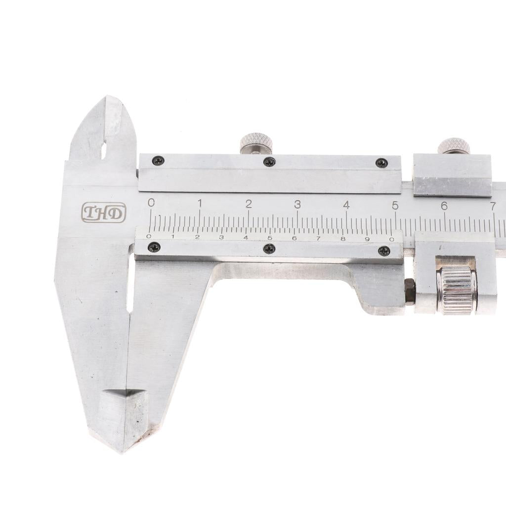 9 Inch 200mm X 0.02mm Stainless Manual Vernier Caliper Scale Ruler Mm Metric