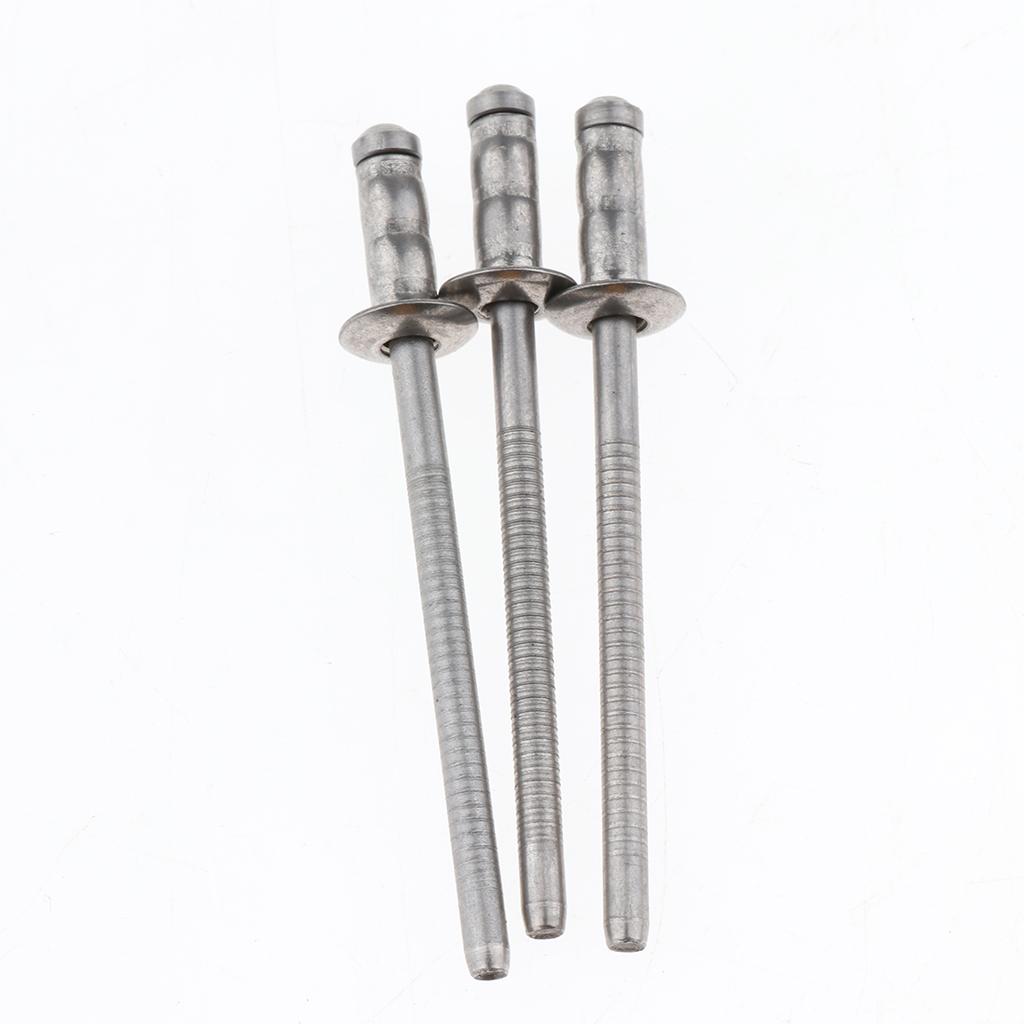 DOME HEAD POP RIVETS OPEN BLIND STAINLESS STEEL 50pcs 4mm dia