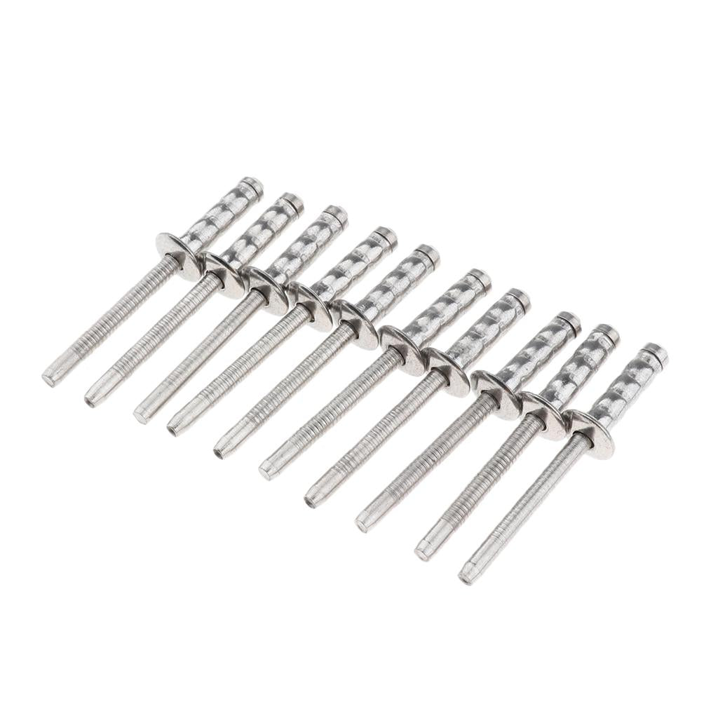 DOME HEAD POP RIVETS OPEN BLIND STAINLESS STEEL 10pcs 5mm dia