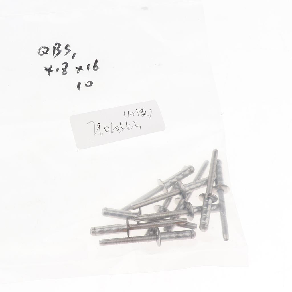 DOME HEAD POP RIVETS OPEN BLIND STAINLESS STEEL 10pcs 5mm dia