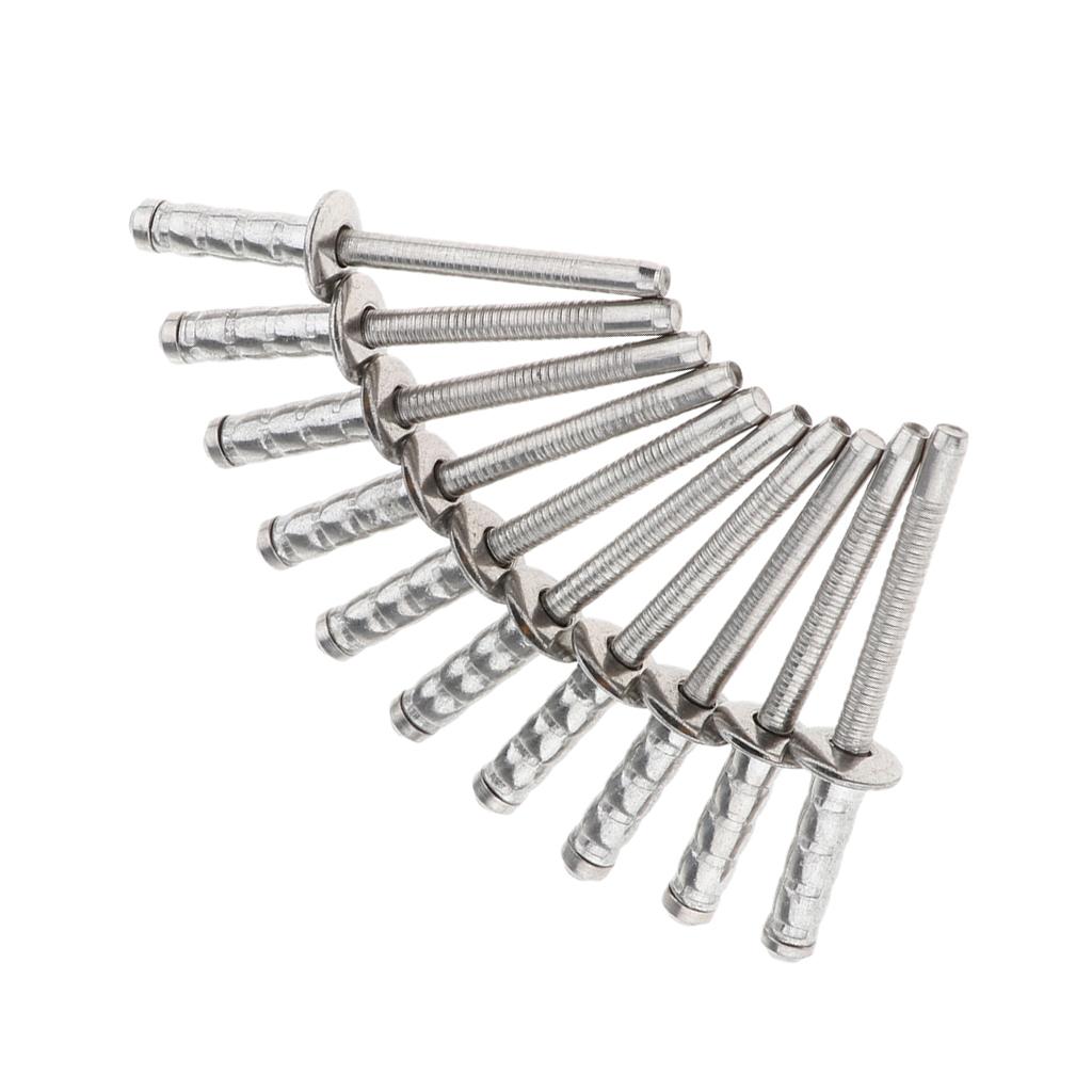 DOME HEAD POP RIVETS OPEN BLIND STAINLESS STEEL 10pcs 5mm dia