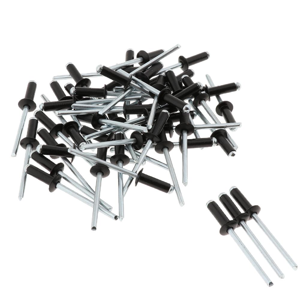 DOME HEAD POP RIVETS OPEN BLIND STAINLESS STEEL 4.8mm dia 50pcs