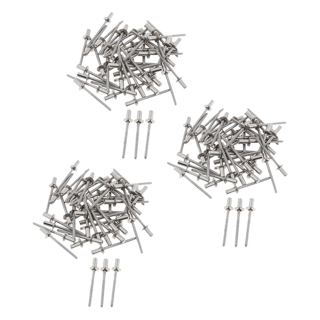 DOME HEAD POP RIVETS OPEN BLIND STAINLESS STEEL 5mm dia 30pcs