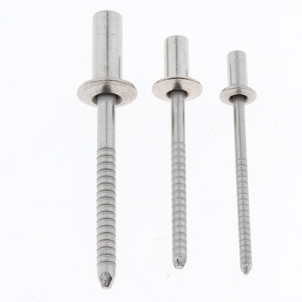 DOME HEAD POP RIVETS OPEN BLIND STAINLESS STEEL 5mm dia 30pcs