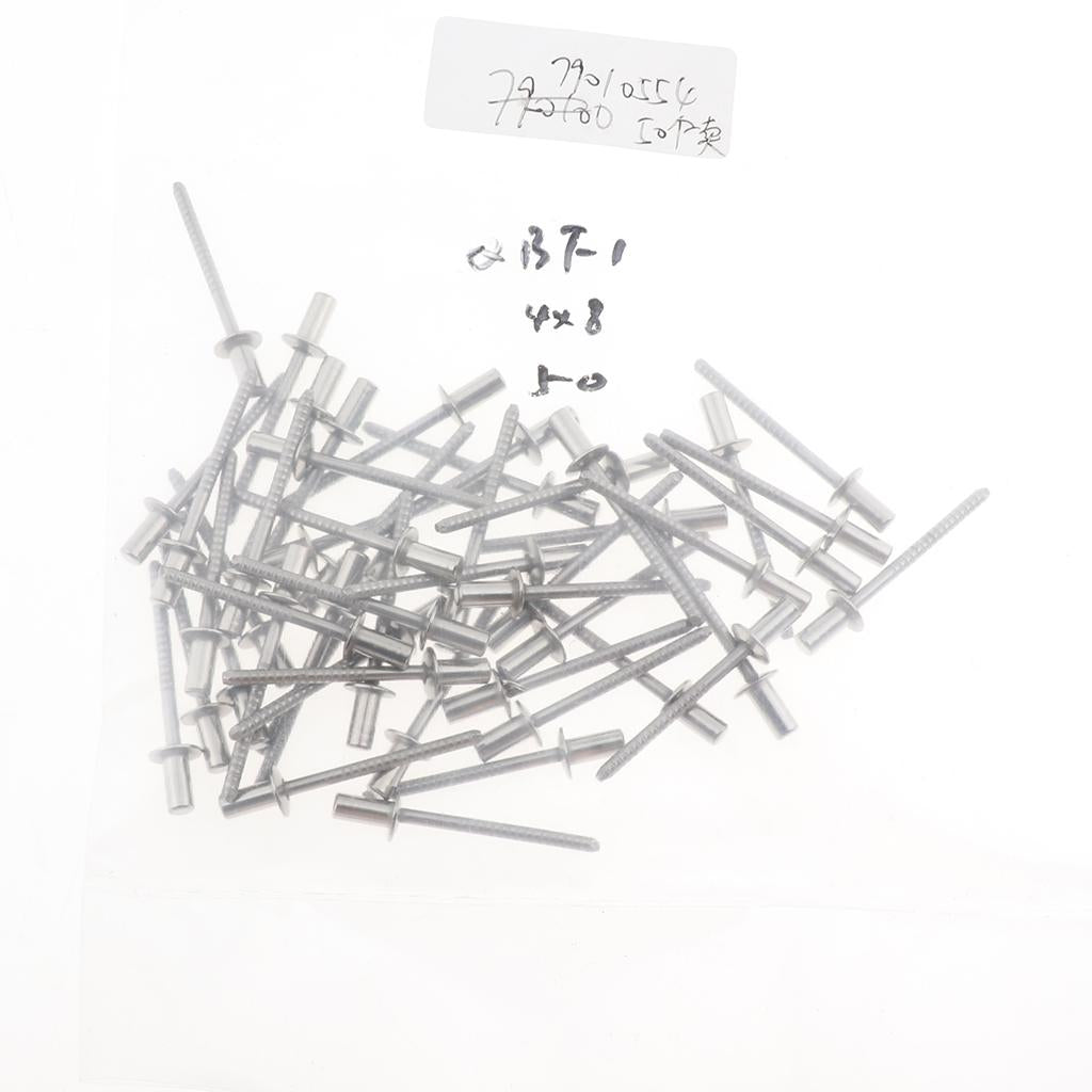 DOME HEAD POP RIVETS OPEN BLIND STAINLESS STEEL 3mm dia 50pcs