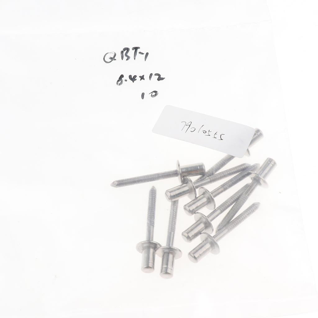 10pcs DOME HEAD POP RIVETS OPEN BLIND STAINLESS STEEL 10pcs 6.4mm dia