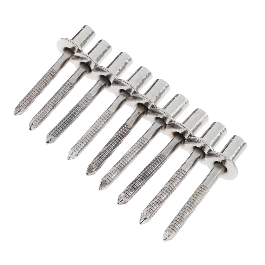 10pcs DOME HEAD POP RIVETS OPEN BLIND STAINLESS STEEL 10pcs 6.4mm dia