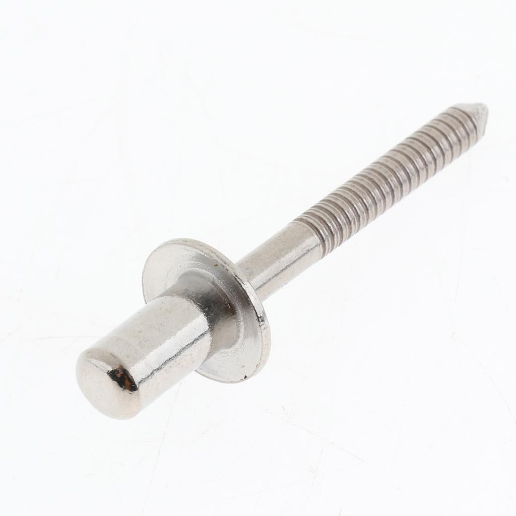 10pcs DOME HEAD POP RIVETS OPEN BLIND STAINLESS STEEL 10pcs 6.4mm dia