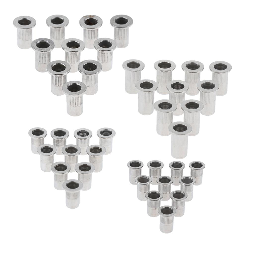 10Pcs/Lot M4-M8 Stainless Steel Metric Thread Rivet Nut Rivnut Inserts Nut M4