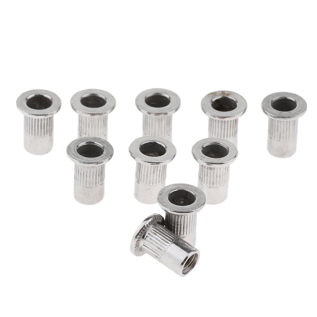 10Pcs/Lot M4-M8 Stainless Steel Metric Thread Rivet Nut Rivnut Inserts Nut M4