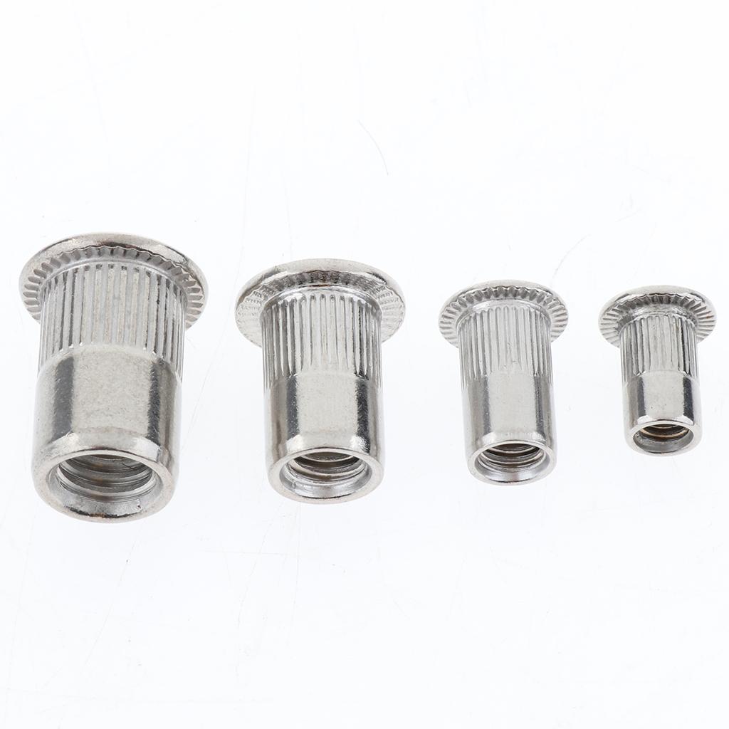 10Pcs/Lot M4-M8 Stainless Steel Metric Thread Rivet Nut Rivnut Inserts Nut M4