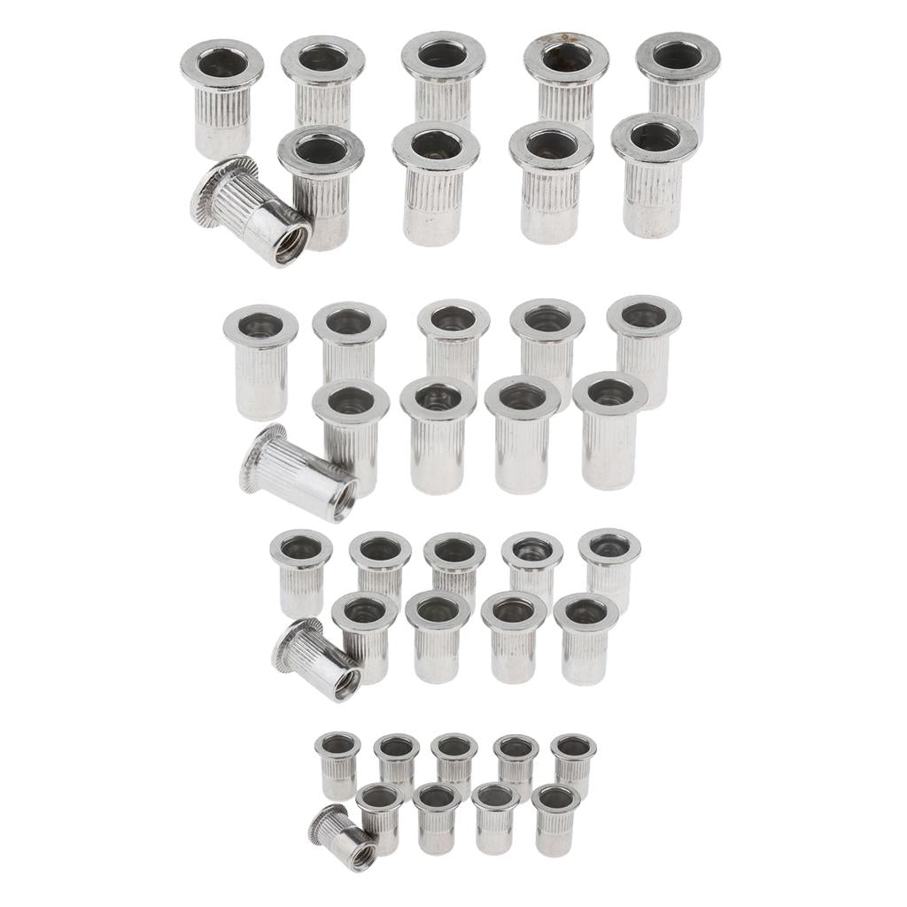 10Pcs/Lot M4-M8 Stainless Steel Metric Thread Rivet Nut Rivnut Inserts Nut M4