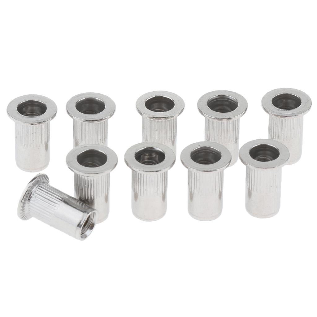 10Pcs/Lot M4-M8 Stainless Steel Metric Thread Rivet Nut Rivnut Inserts Nut M5