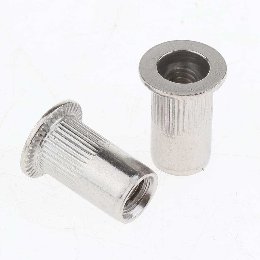 10Pcs/Lot M4-M8 Stainless Steel Metric Thread Rivet Nut Rivnut Inserts Nut M5