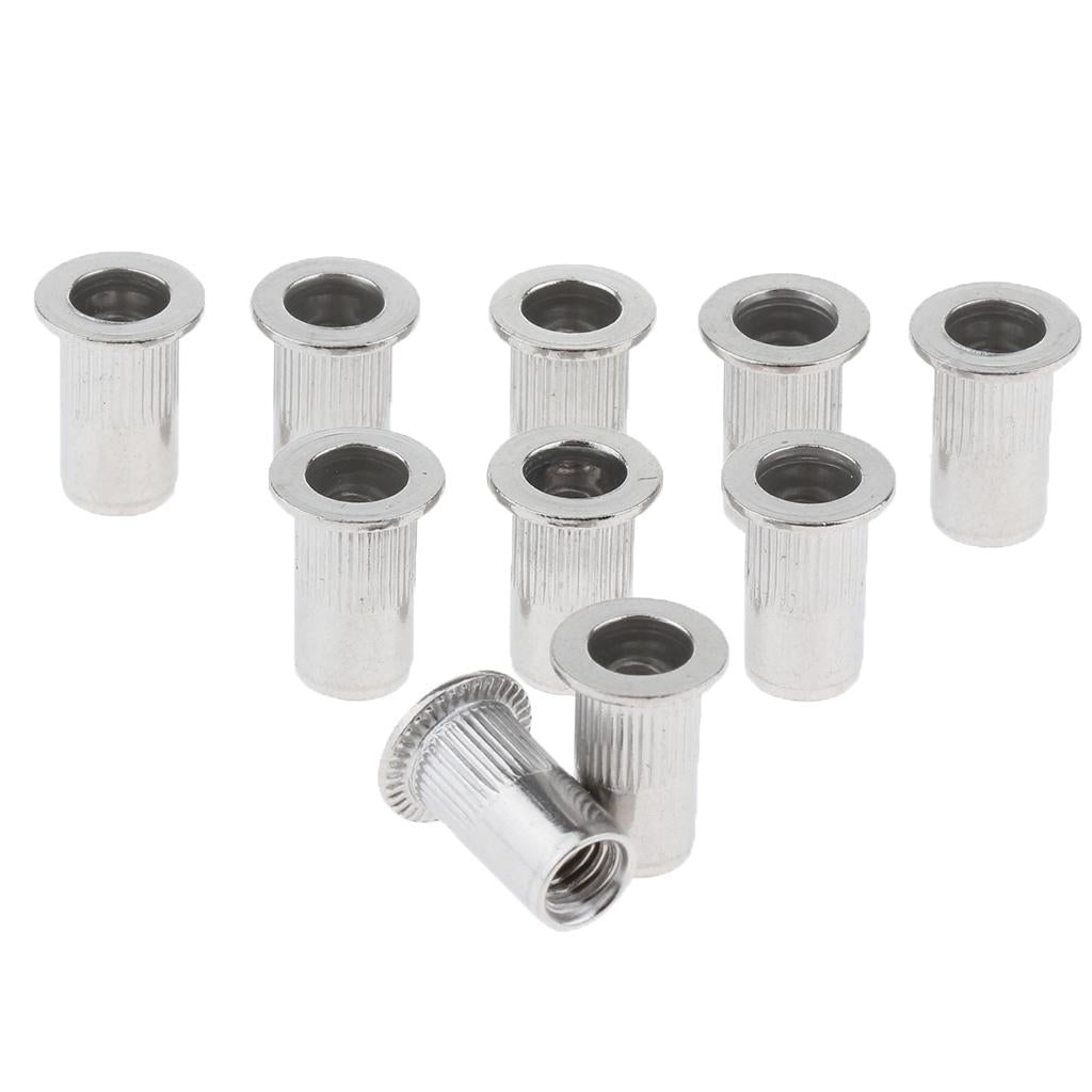 10Pcs/Lot M4-M8 Stainless Steel Metric Thread Rivet Nut Rivnut Inserts Nut M5