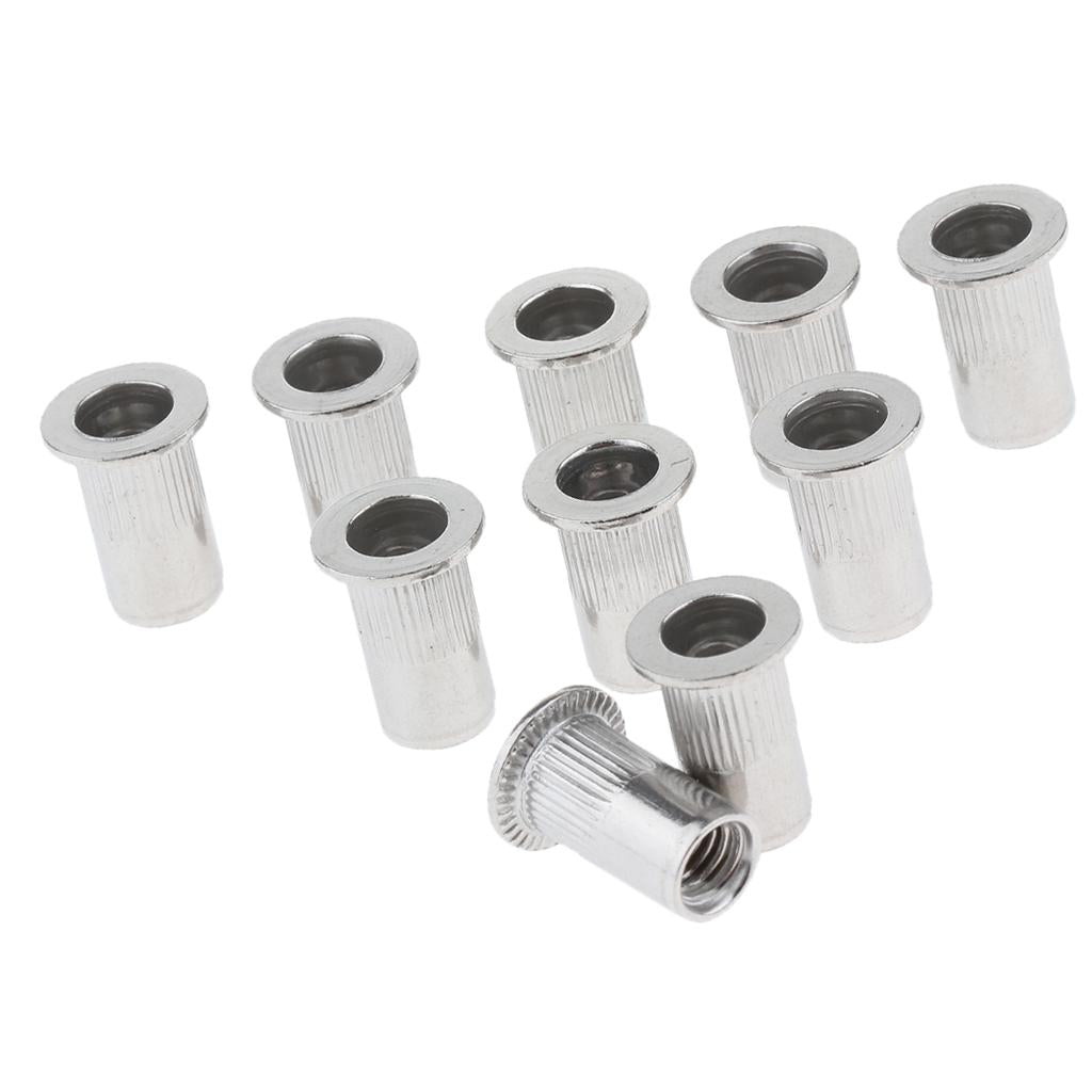 10Pcs/Lot M4-M8 Stainless Steel Metric Thread Rivet Nut Rivnut Inserts Nut M5