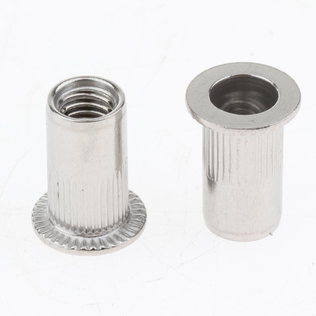 10Pcs/Lot M4-M8 Stainless Steel Metric Thread Rivet Nut Rivnut Inserts Nut M5