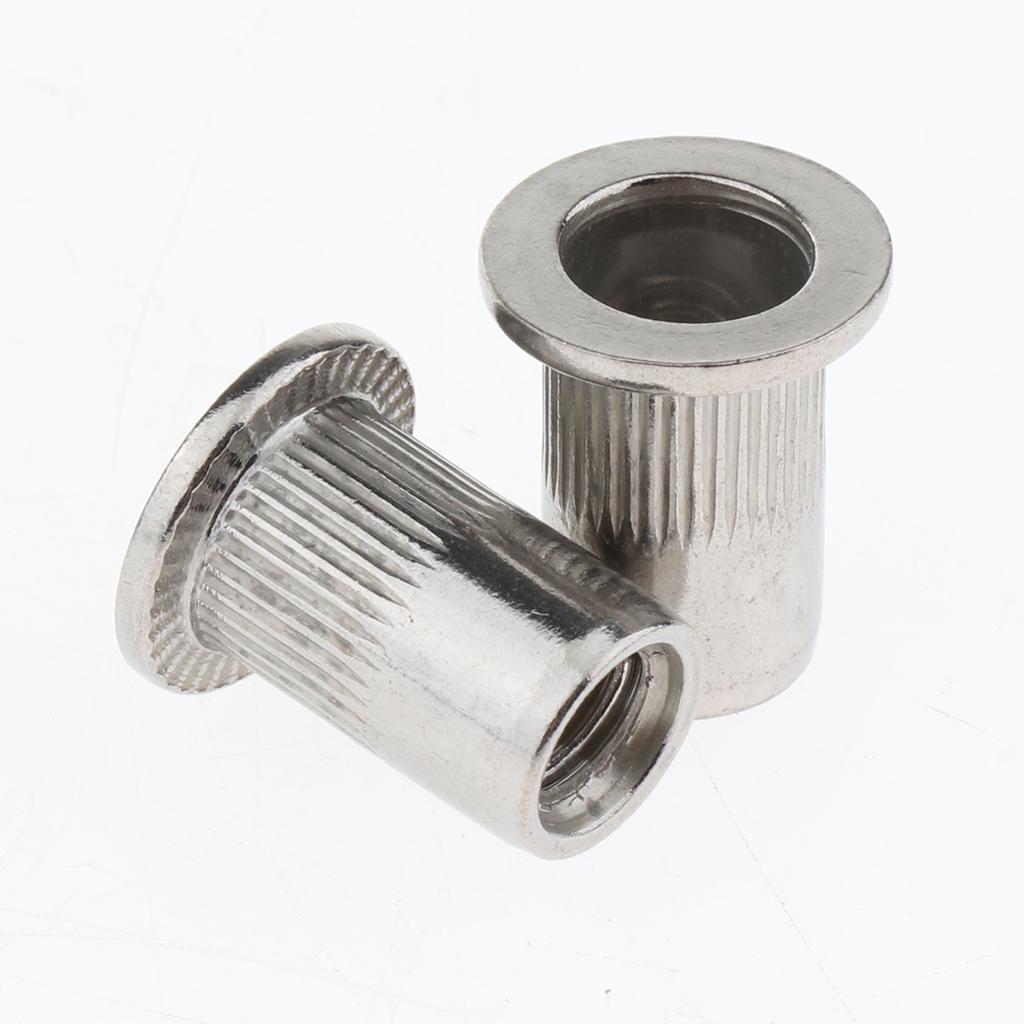 10Pcs/Lot M4-M8 Stainless Steel Metric Thread Rivet Nut Rivnut Inserts Nut M6