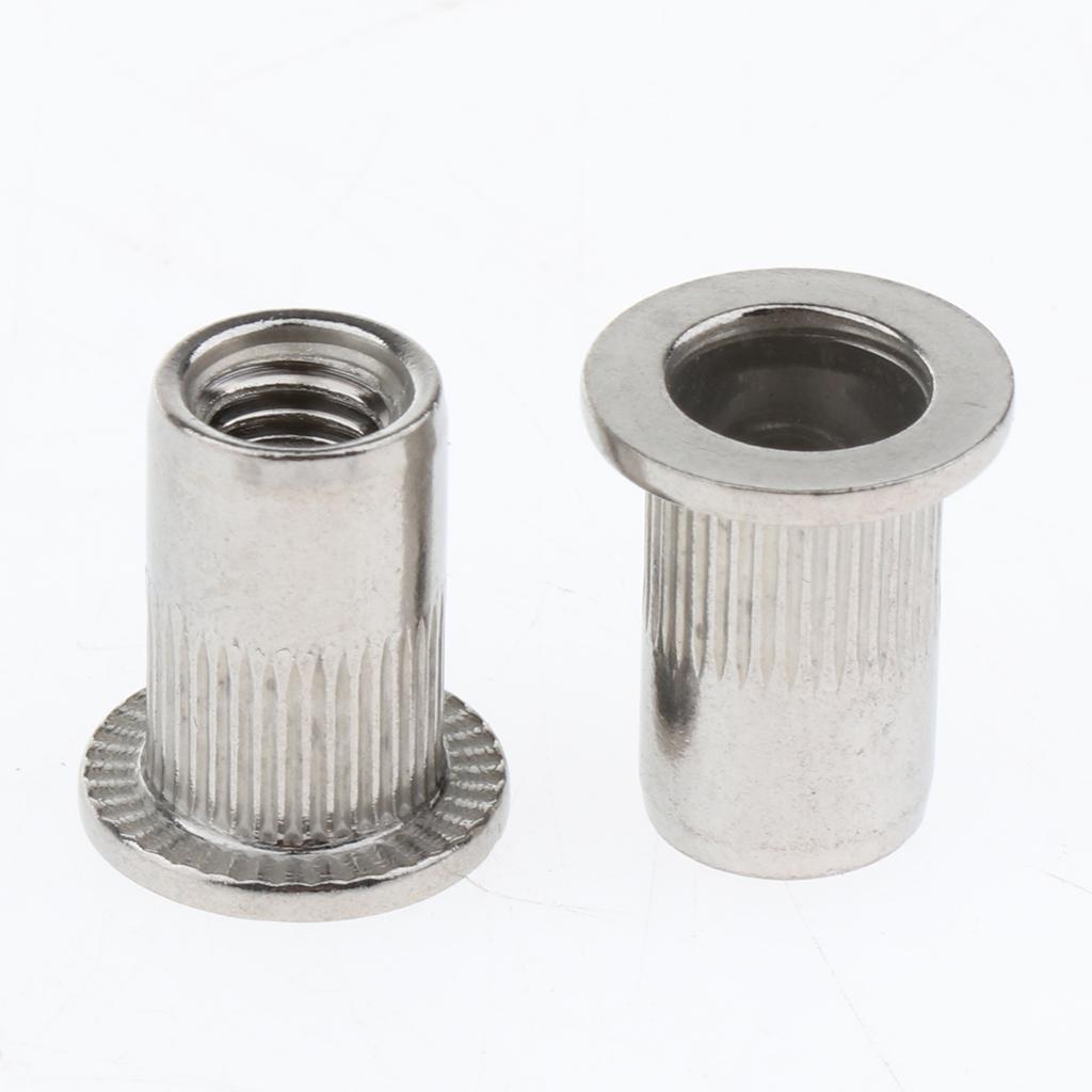 10Pcs/Lot M4-M8 Stainless Steel Metric Thread Rivet Nut Rivnut Inserts Nut M6