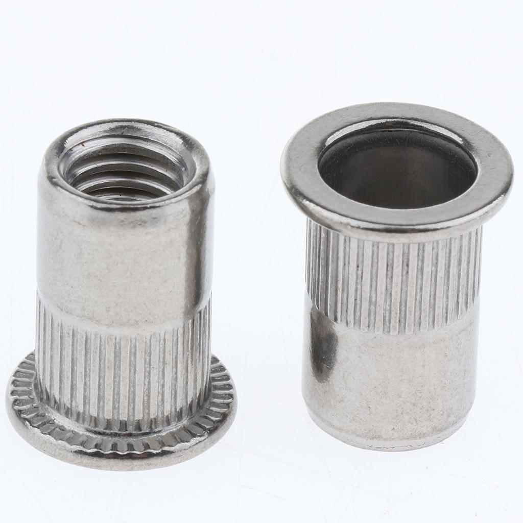 10Pcs/Lot M4-M8 Stainless Steel Metric Thread Rivet Nut Rivnut Inserts Nut M8