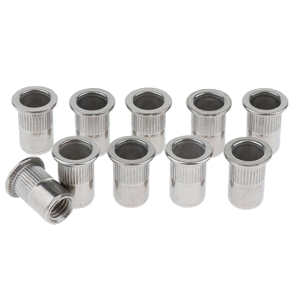 10Pcs/Lot M4-M8 Stainless Steel Metric Thread Rivet Nut Rivnut Inserts Nut M8