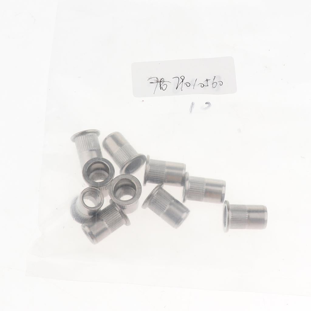 10Pcs/Lot M4-M8 Stainless Steel Metric Thread Rivet Nut Rivnut Inserts Nut M8