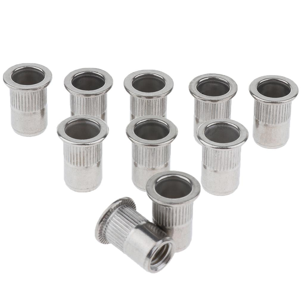 10Pcs/Lot M4-M8 Stainless Steel Metric Thread Rivet Nut Rivnut Inserts Nut M8