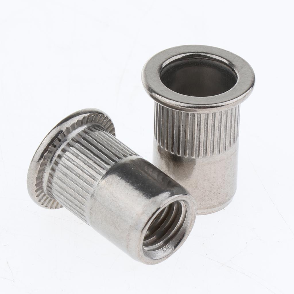 10Pcs/Lot M4-M8 Stainless Steel Metric Thread Rivet Nut Rivnut Inserts Nut M8