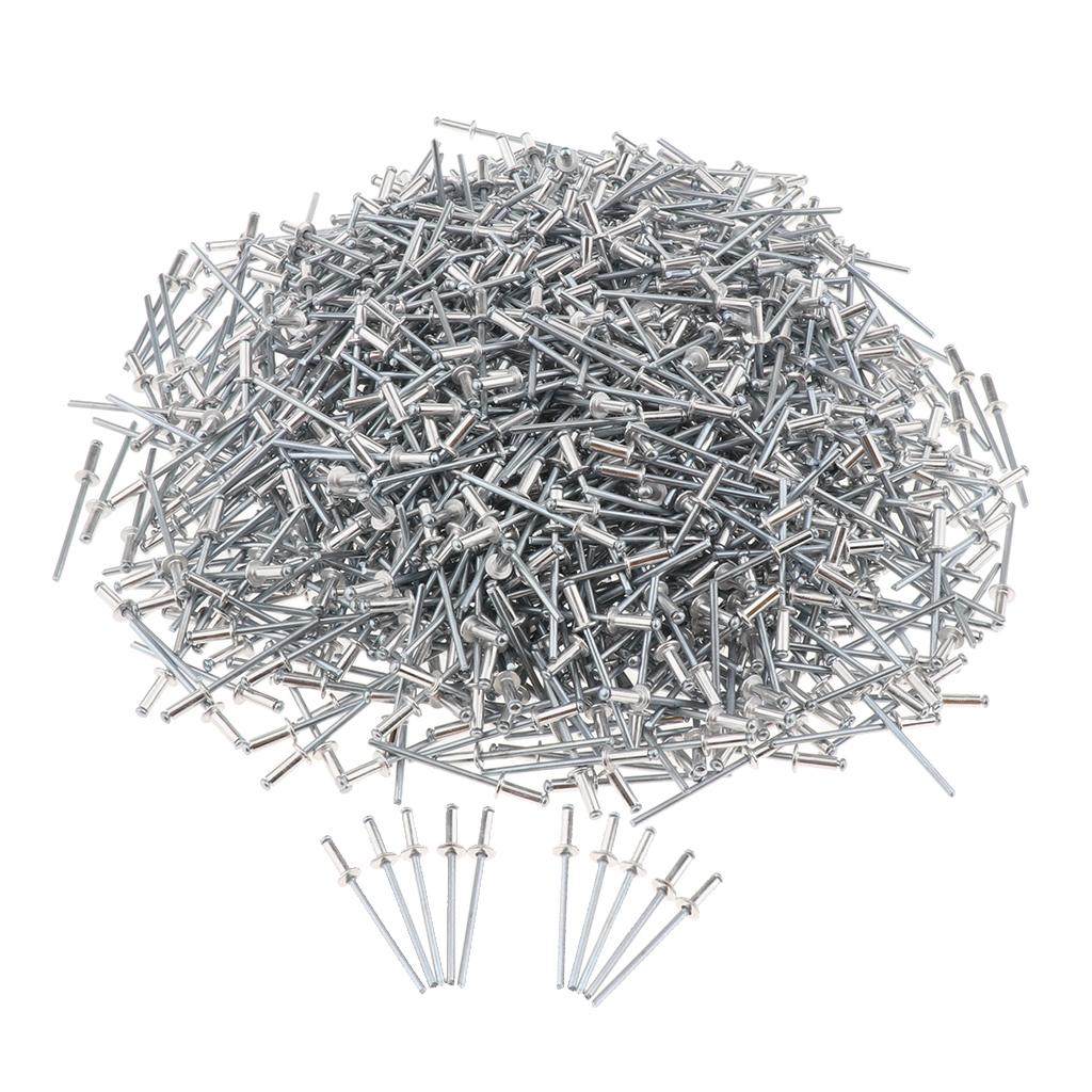 1000 PACK DOME HEAD POP RIVETS OPEN BLIND STAINLESS STEEL 3mm 3.0x9mm