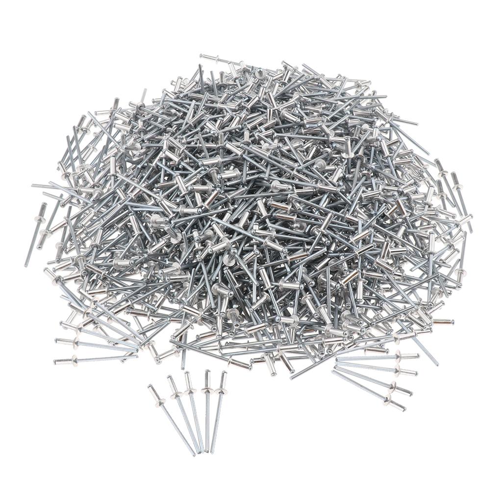 1000 PACK DOME HEAD POP RIVETS OPEN BLIND STAINLESS STEEL 3mm 3.0x9mm