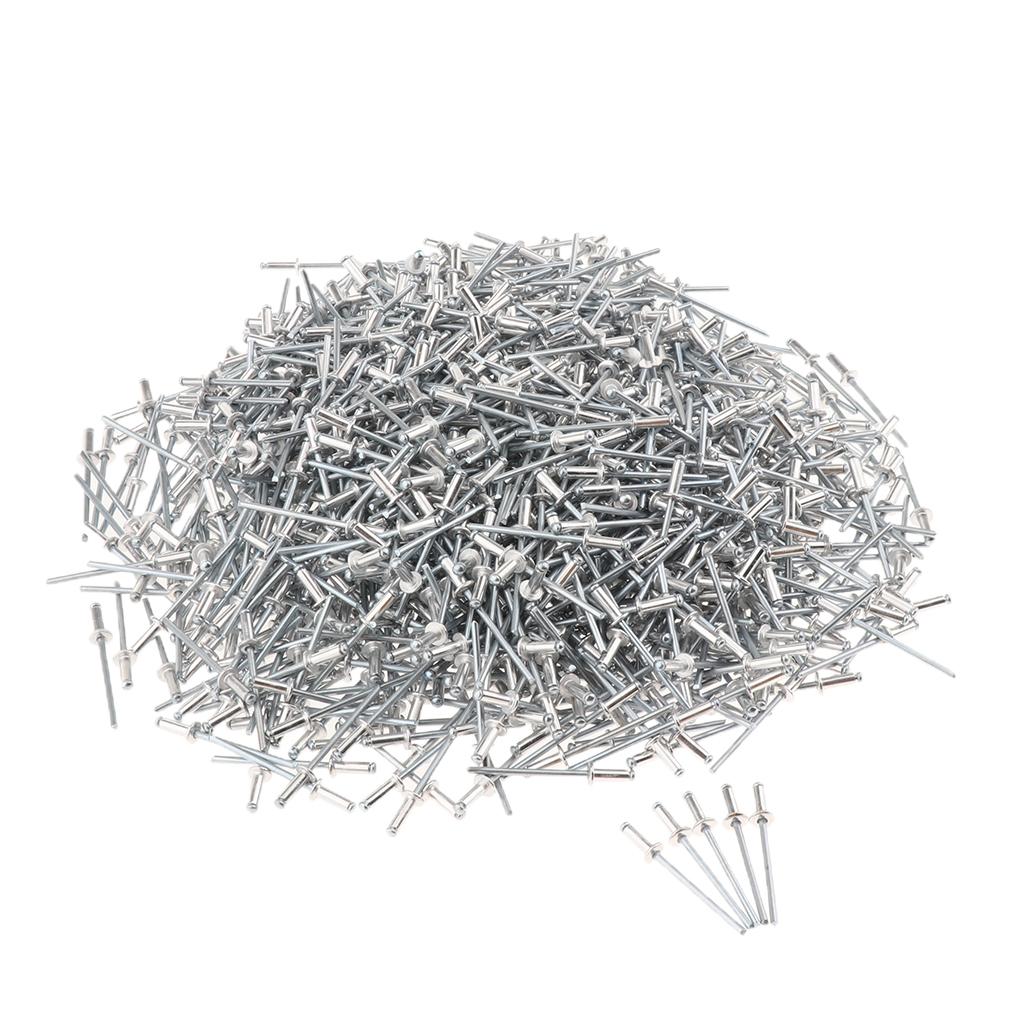 1000 PACK DOME HEAD POP RIVETS OPEN BLIND STAINLESS STEEL 3mm 3.0x9mm