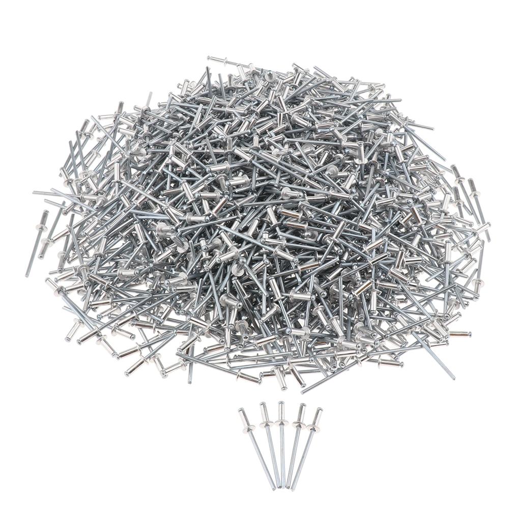 1000 PACK DOME HEAD POP RIVETS OPEN BLIND STAINLESS STEEL 3mm 3.0x9mm