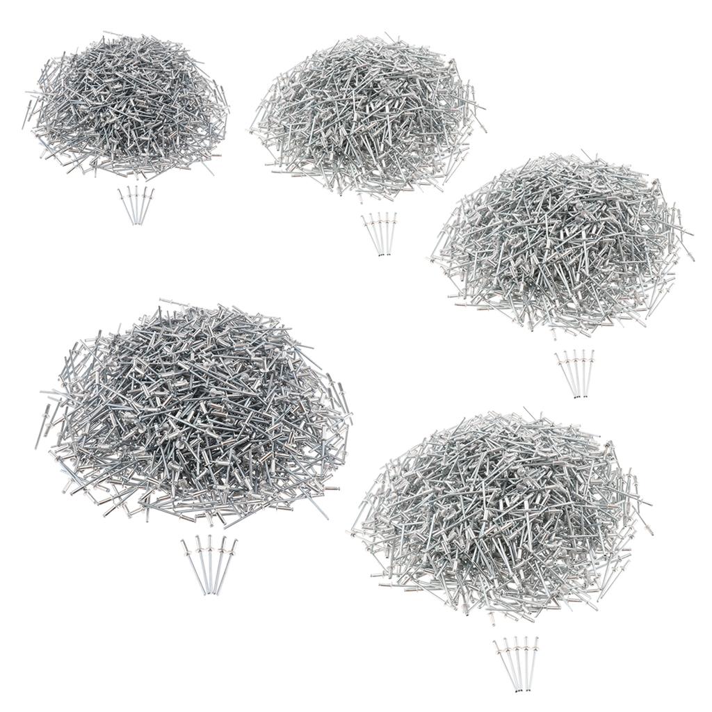 1000 PACK DOME HEAD POP RIVETS OPEN BLIND STAINLESS STEEL 3mm 3.0x8mm