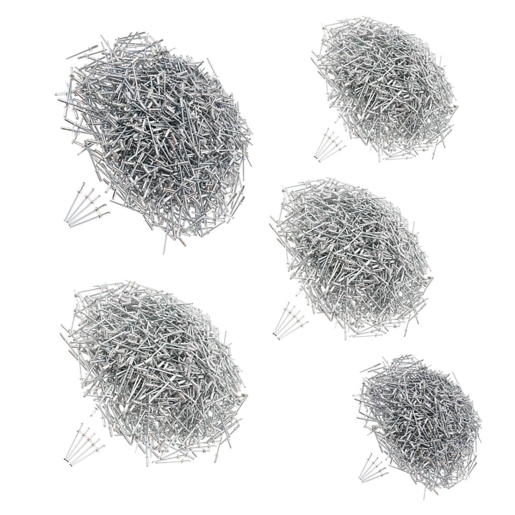 1000 PACK DOME HEAD POP RIVETS OPEN BLIND STAINLESS STEEL 3mm 3.0x8mm