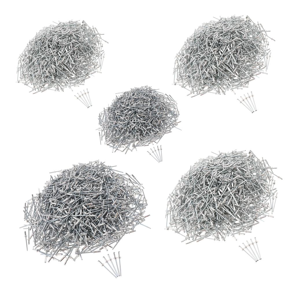 1000 PACK DOME HEAD POP RIVETS OPEN BLIND STAINLESS STEEL 3mm 3.0x8mm