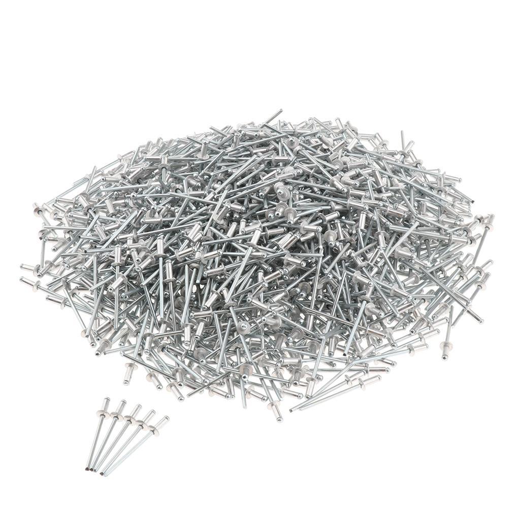 1000 PACK DOME HEAD POP RIVETS OPEN BLIND STAINLESS STEEL 3mm 3.0x5mm