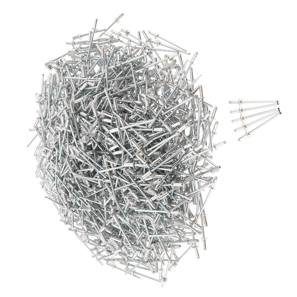 1000 PACK DOME HEAD POP RIVETS OPEN BLIND STAINLESS STEEL 3mm 3.0x5mm