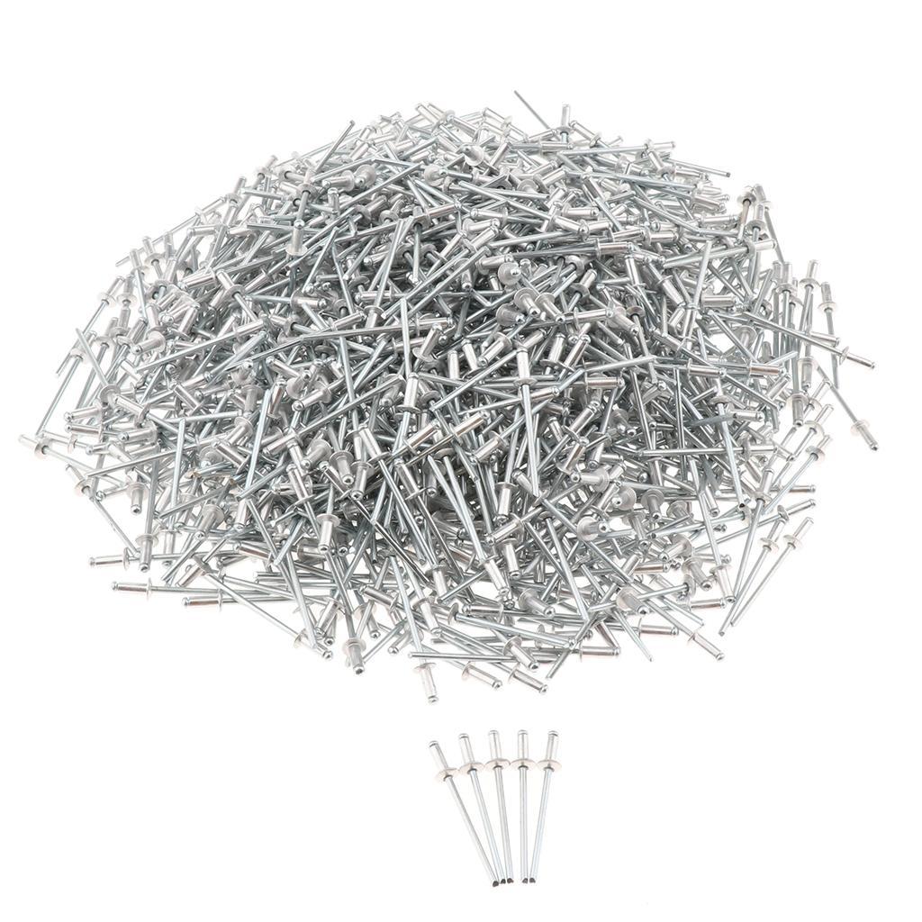 1000 PACK DOME HEAD POP RIVETS OPEN BLIND STAINLESS STEEL 3mm 3.0x5mm