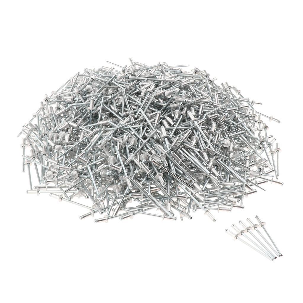 1000 PACK DOME HEAD POP RIVETS OPEN BLIND STAINLESS STEEL 3mm 3.0x5mm