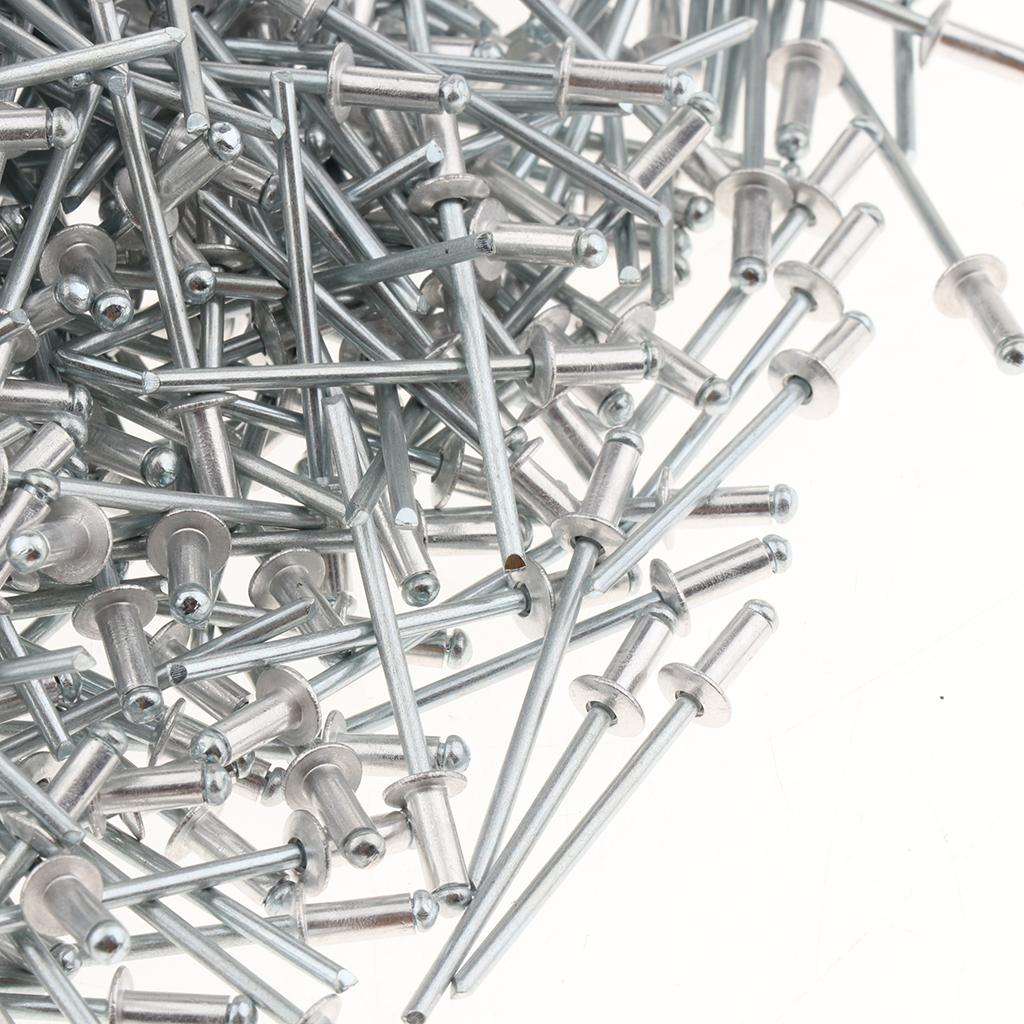 1000 PACK DOME HEAD POP RIVETS OPEN BLIND STAINLESS STEEL 3mm 3.0x7mm