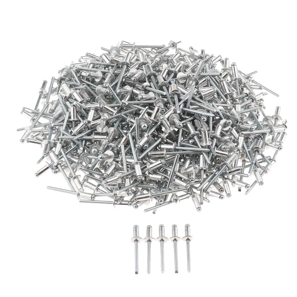 500 PACK DOME HEAD POP RIVETS OPEN BLIND STAINLESS STEEL 5mm 5x8mm