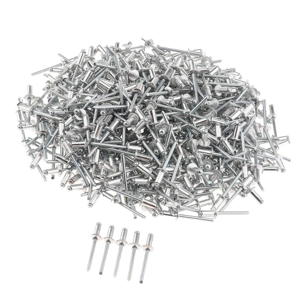 500 PACK DOME HEAD POP RIVETS OPEN BLIND STAINLESS STEEL 5mm 5x8mm