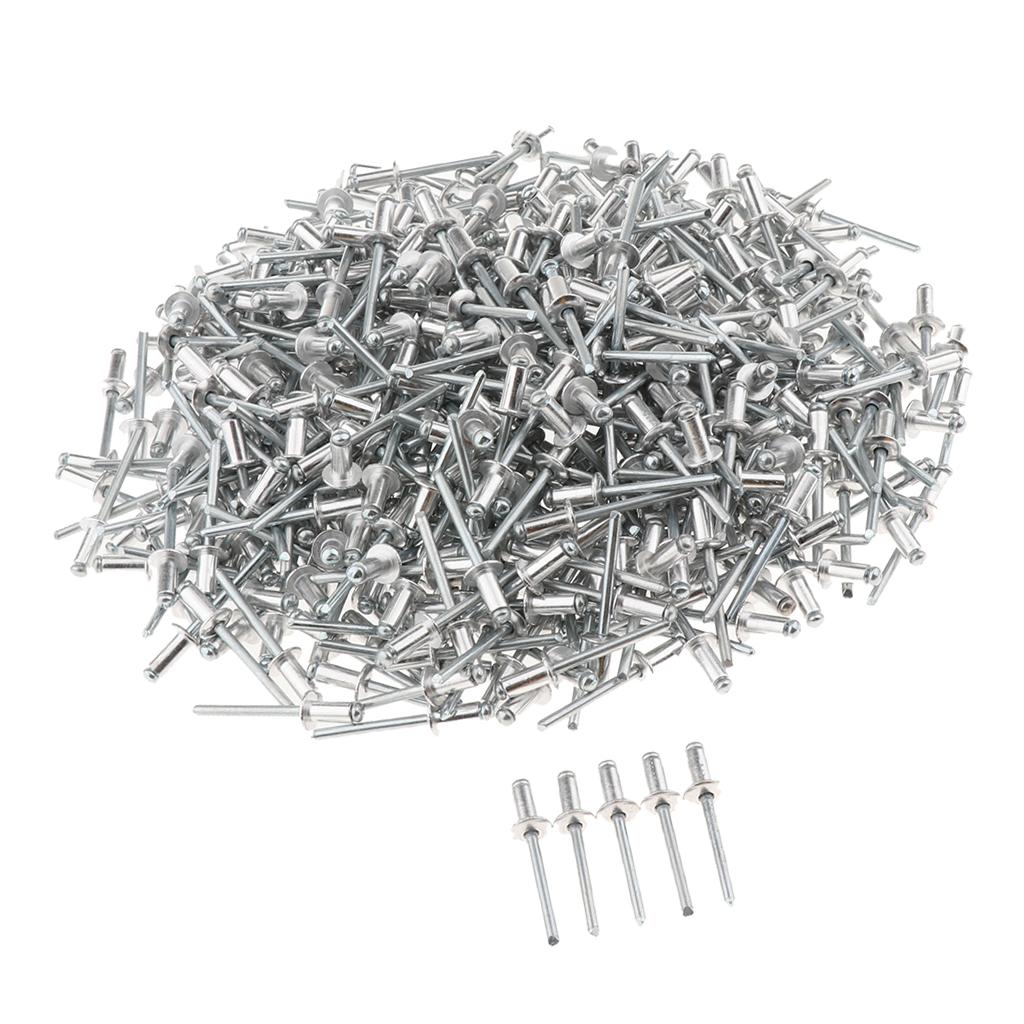 500 PACK DOME HEAD POP RIVETS OPEN BLIND STAINLESS STEEL 5mm 5x8mm