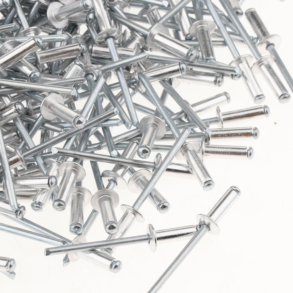 500 PACK DOME HEAD POP RIVETS OPEN BLIND STAINLESS STEEL 4.0x16mm