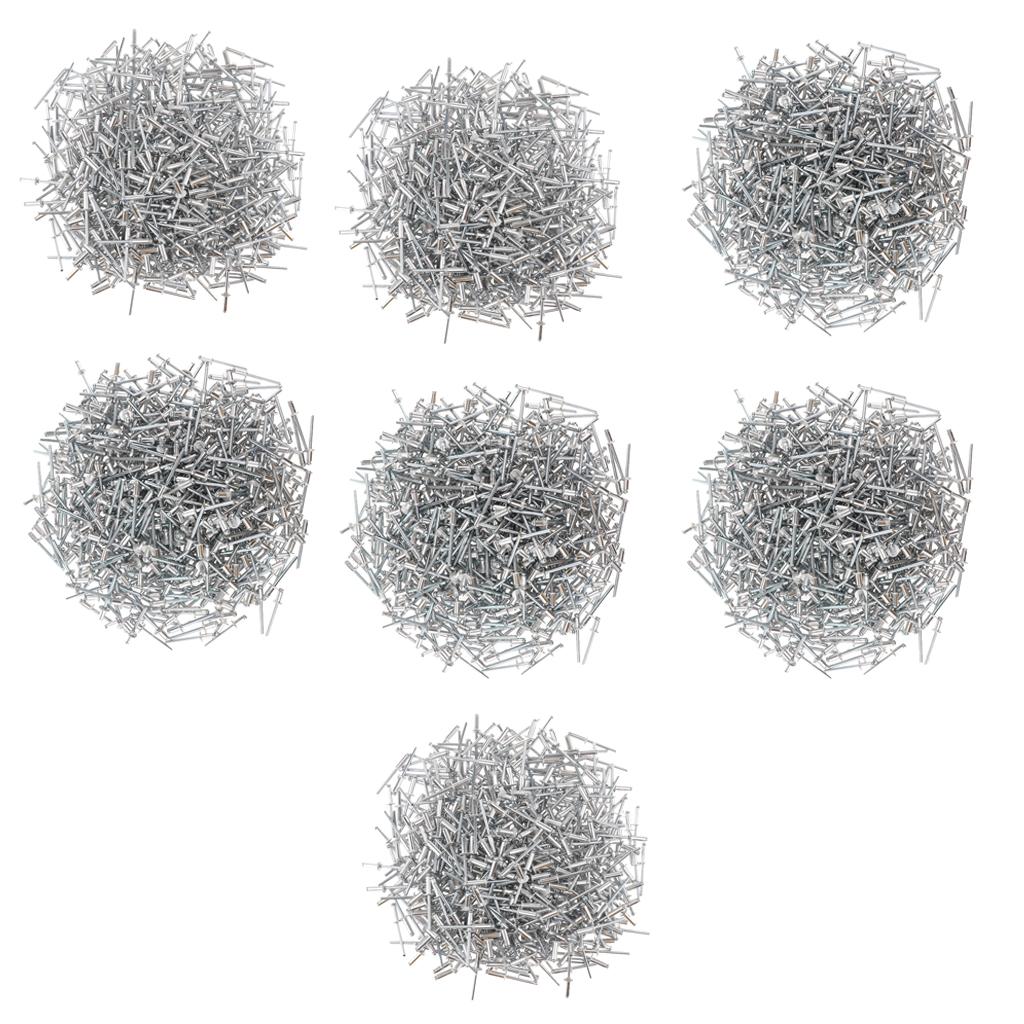 500 PACK DOME HEAD POP RIVETS OPEN BLIND STAINLESS STEEL 4.8mm 4.8x12mm