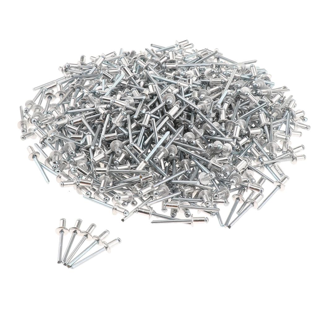 500 PACK DOME HEAD POP RIVETS OPEN BLIND STAINLESS STEEL 4.8mm 4.8x6mm