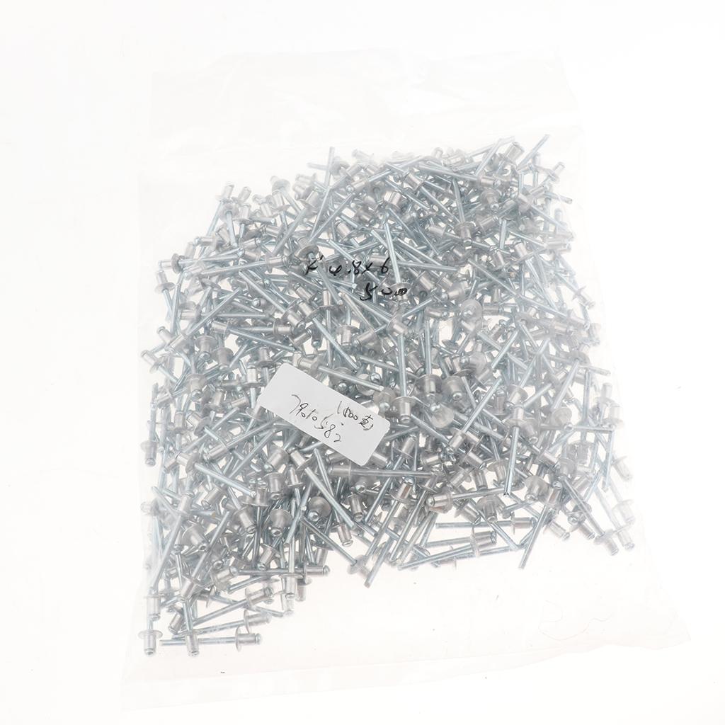 500 PACK DOME HEAD POP RIVETS OPEN BLIND STAINLESS STEEL 4.8mm 4.8x6mm